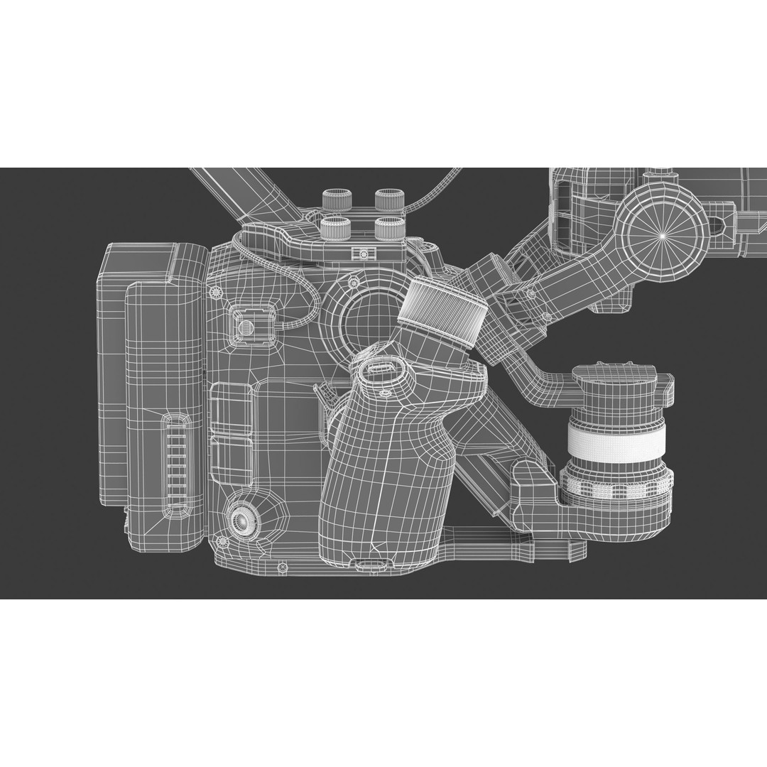 DJI Ronin 4D 8K 3D Model – High Poly Filmmaking Gimbal, FBX/OBJ - View 35