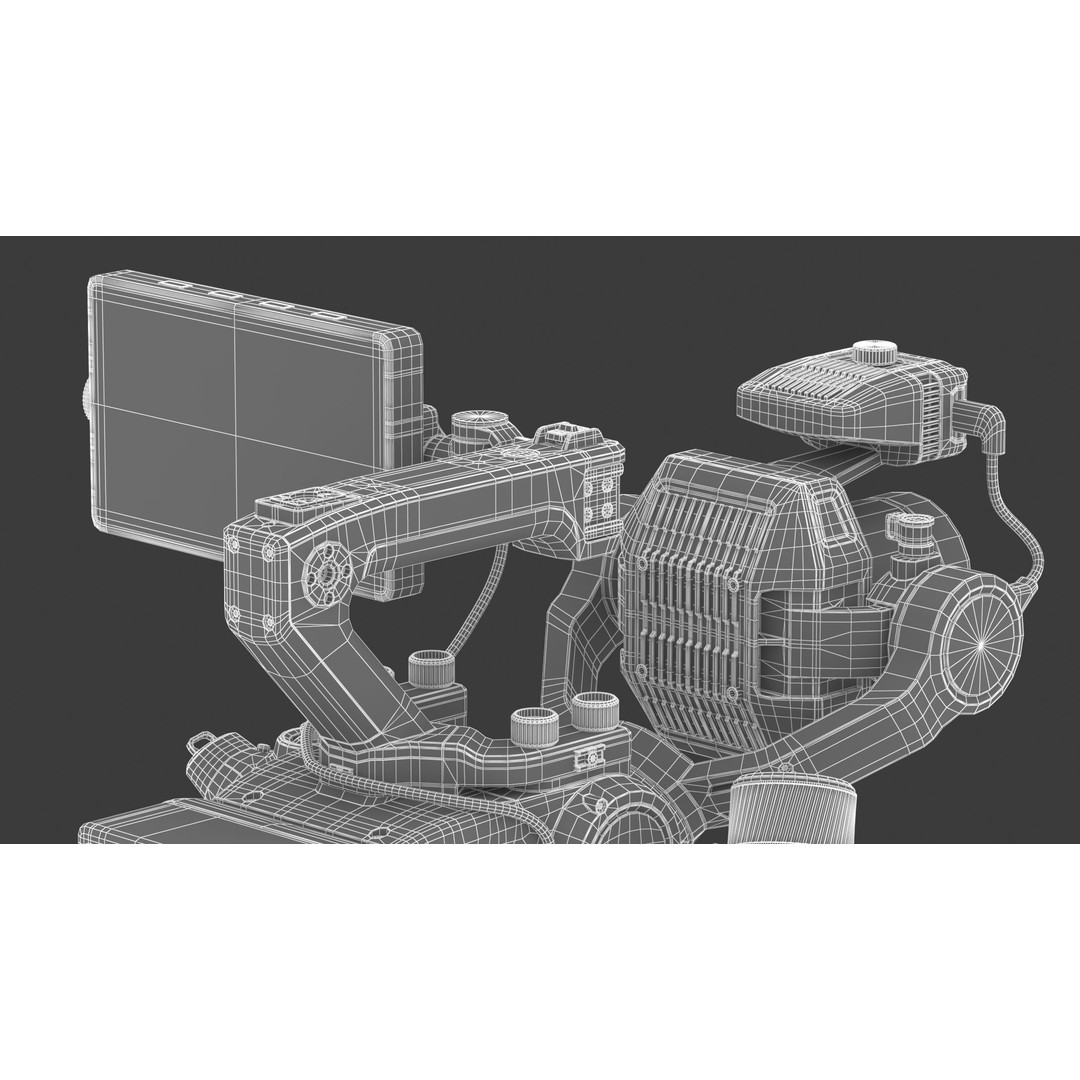 DJI Ronin 4D 8K 3D Model – High Poly Filmmaking Gimbal, FBX/OBJ - View 36