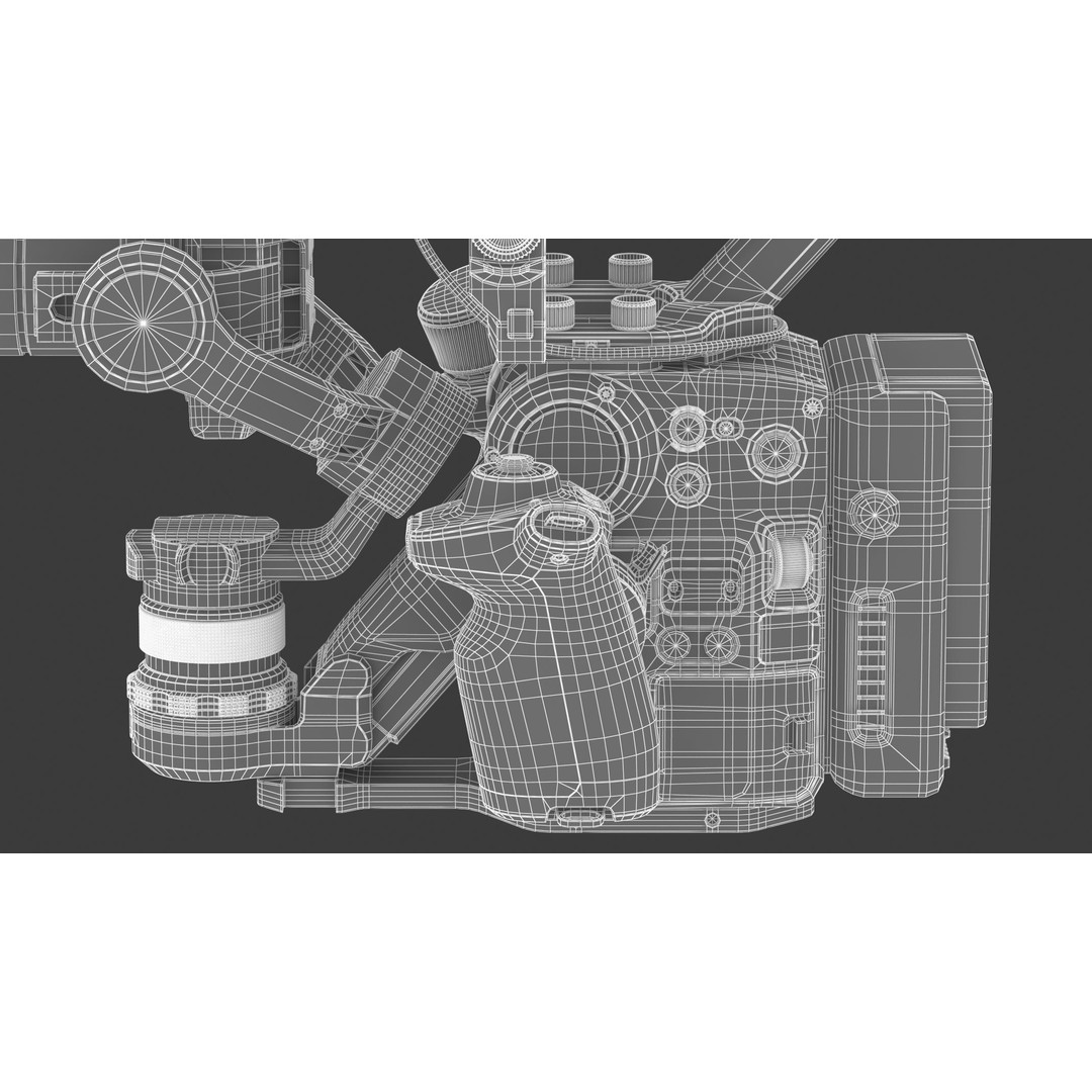 DJI Ronin 4D 8K 3D Model – High Poly Filmmaking Gimbal, FBX/OBJ - View 39