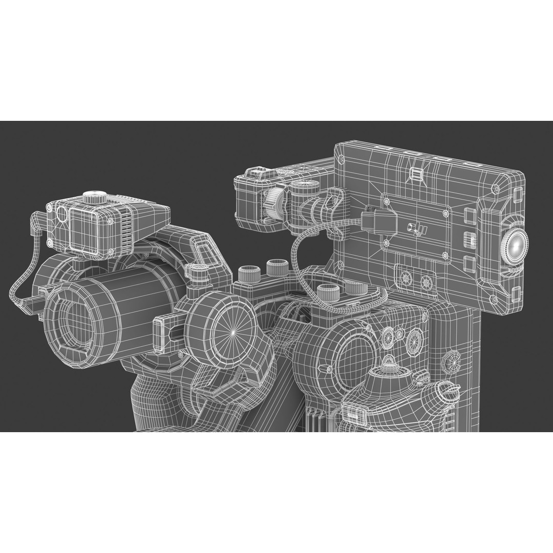 DJI Ronin 4D 8K 3D Model – High Poly Filmmaking Gimbal, FBX/OBJ - View 40
