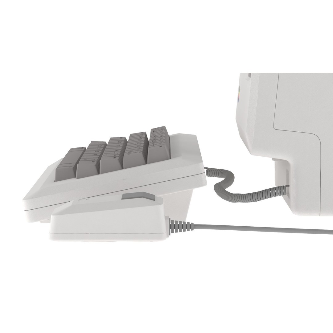Apple Macintosh 128K 3D Model – Vintage Computer Asset, FBX/OBJ - View 14