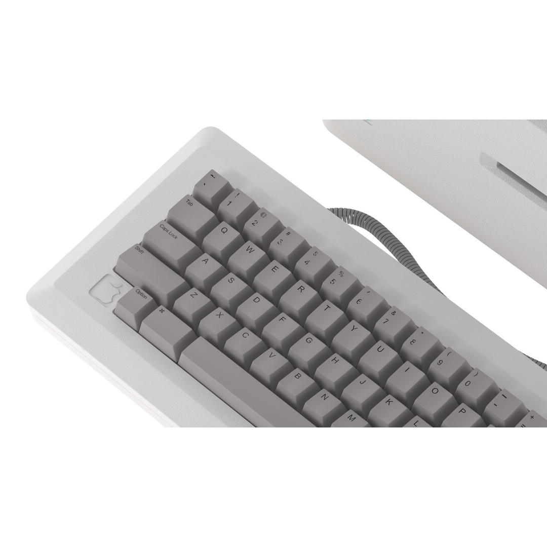 Apple Macintosh 128K 3D Model – Vintage Computer Asset, FBX/OBJ - View 17