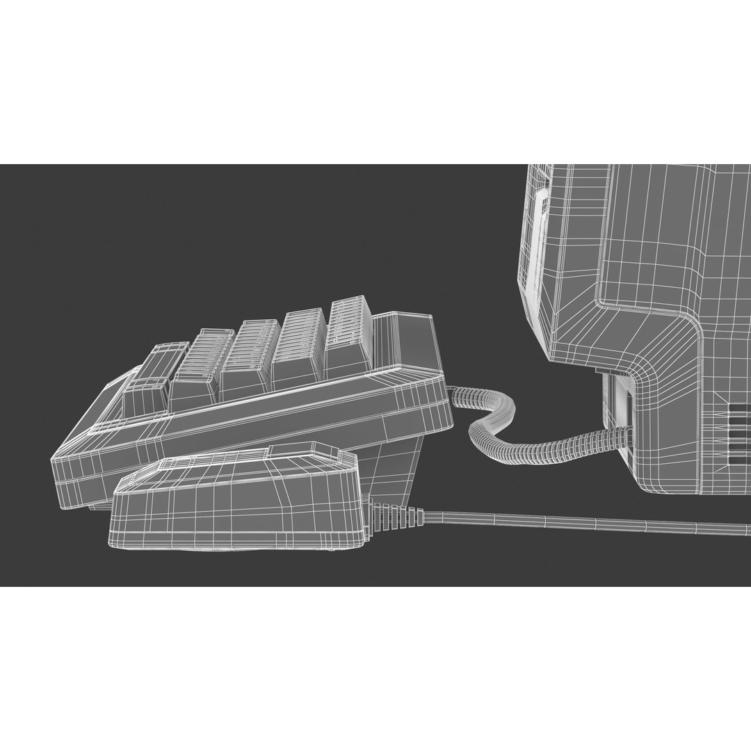 Apple Macintosh 128K 3D Model – Vintage Computer Asset, FBX/OBJ - View 41