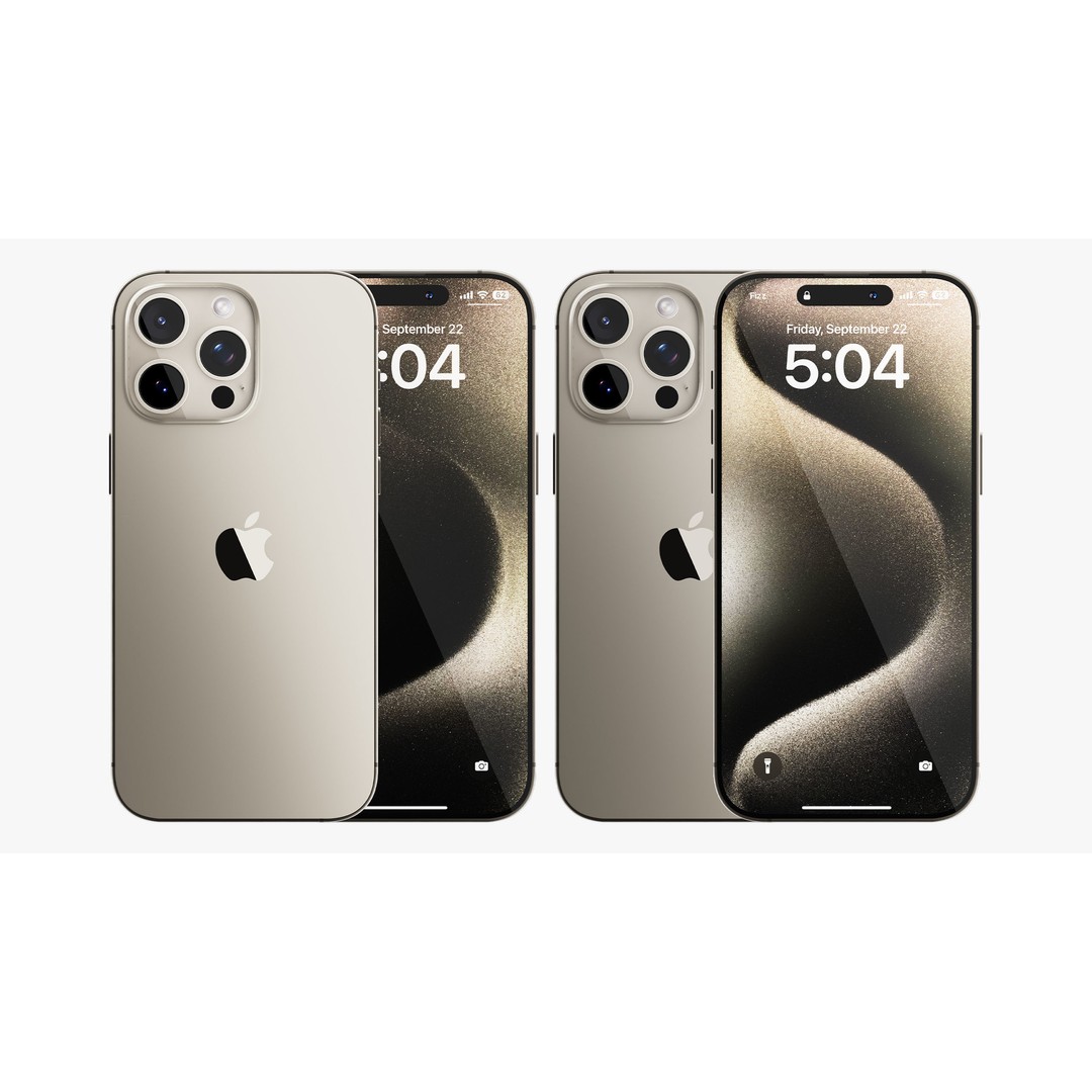 Apple iPhone 15 Pro Max 3D Model – High Poly PBR Asset, FBX & OBJ - View 14