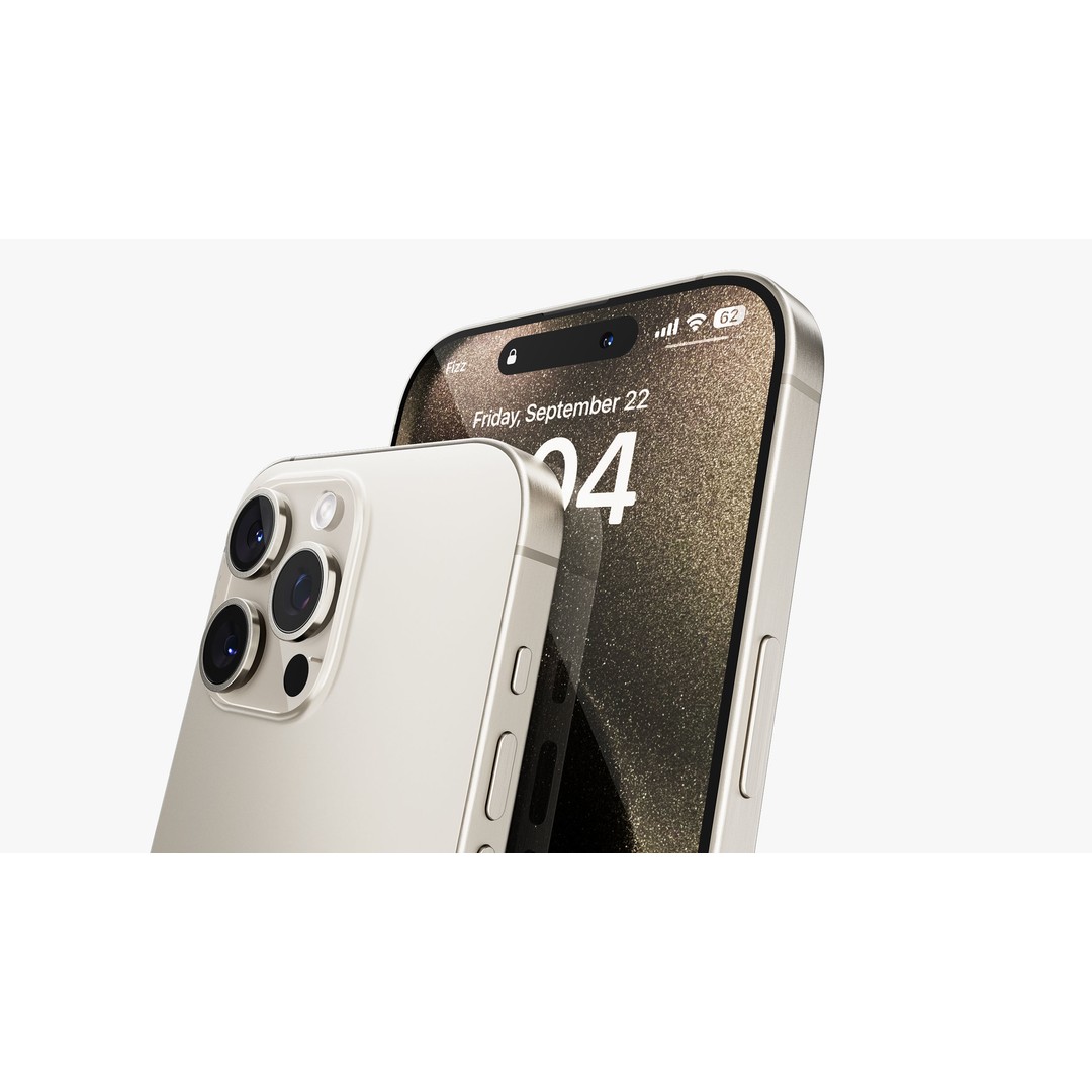 Apple iPhone 15 Pro Max 3D Model – High Poly PBR Asset, FBX & OBJ - View 28