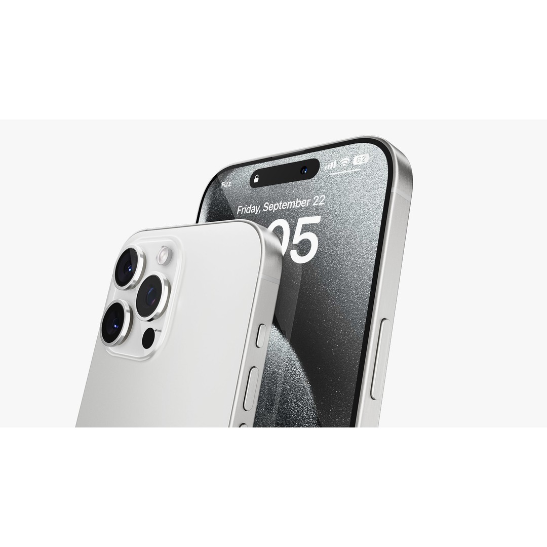 Apple iPhone 15 Pro Max 3D Model – High Poly PBR Asset, FBX & OBJ - View 32
