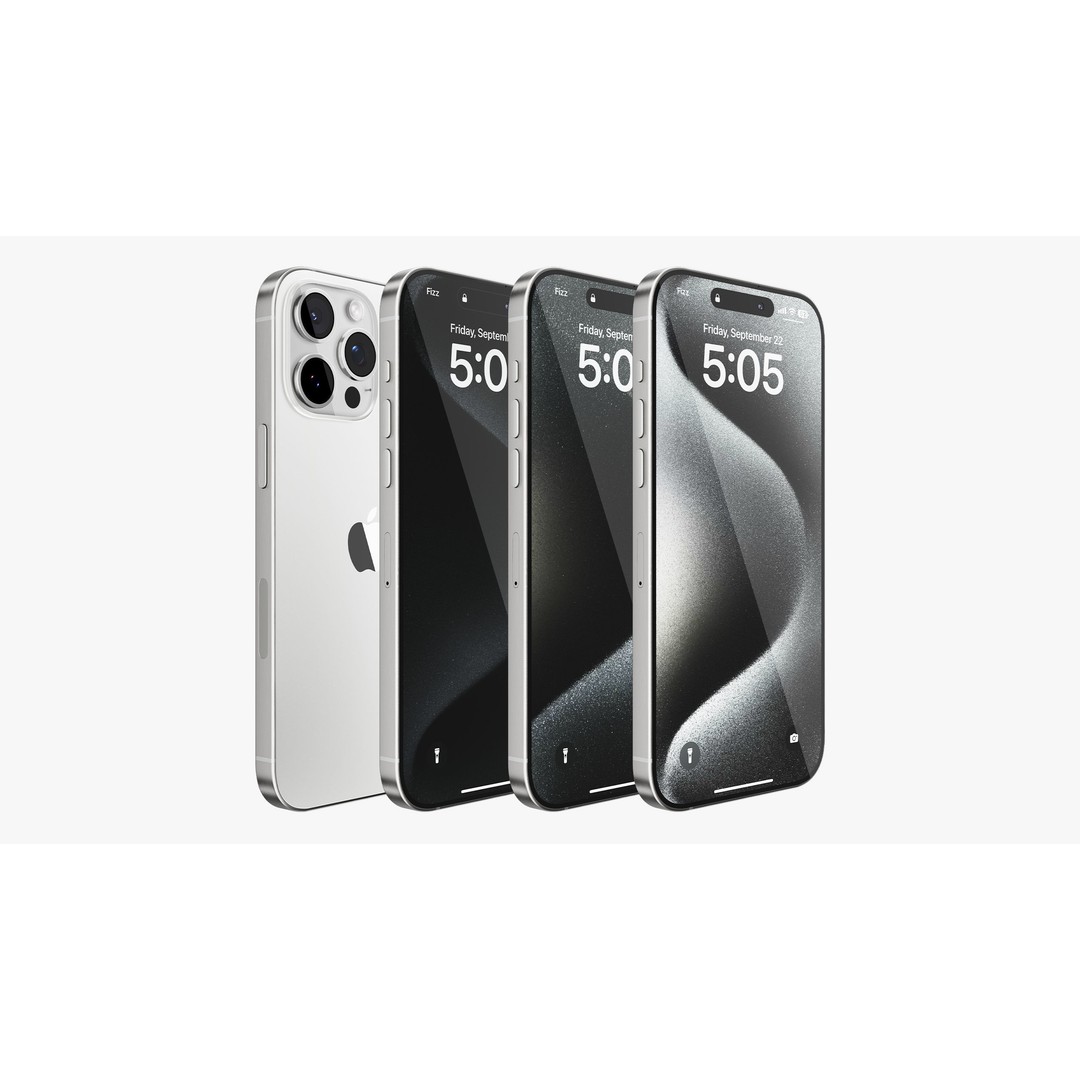 Apple iPhone 15 Pro Max 3D Model – High Poly PBR Asset, FBX & OBJ - View 7