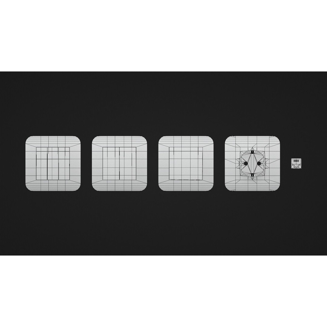 Switches and Outlets 3D Model – Low Poly Game Asset, FBX, OBJ - View 16