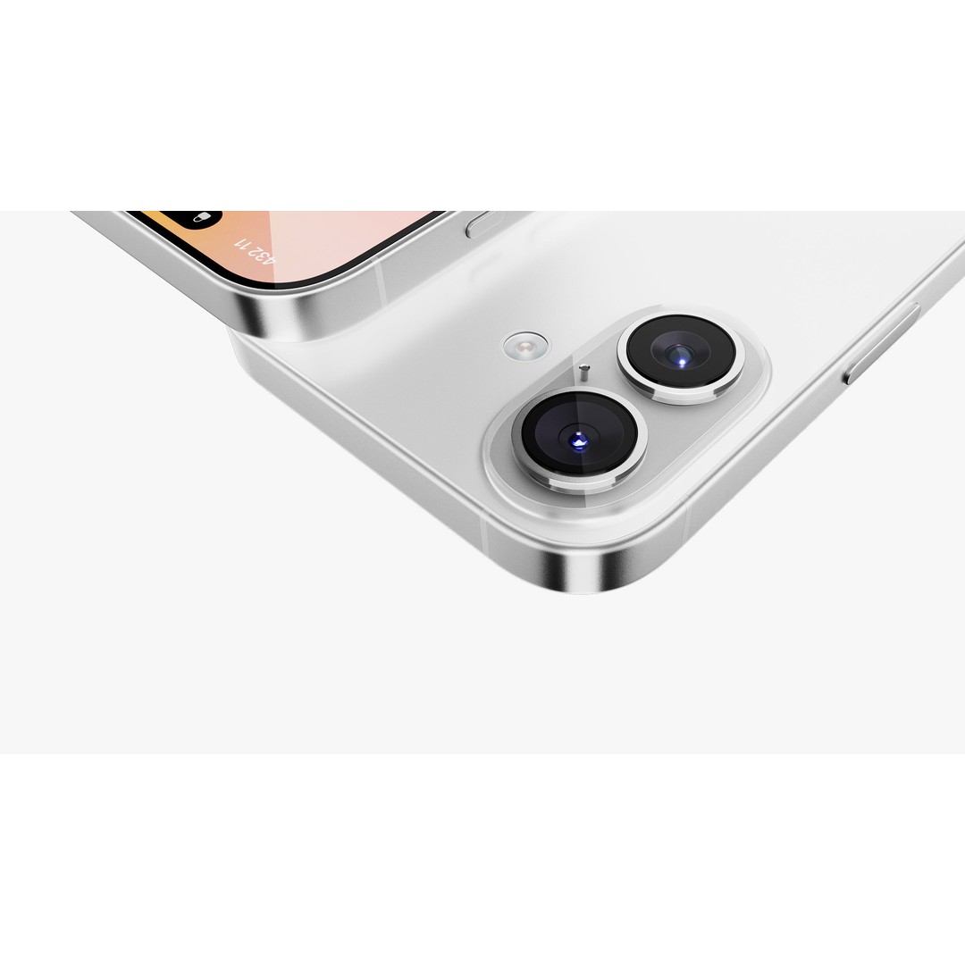 Apple iPhone 16 White 3D Model – High Poly PBR Asset, FBX, OBJ - View 16