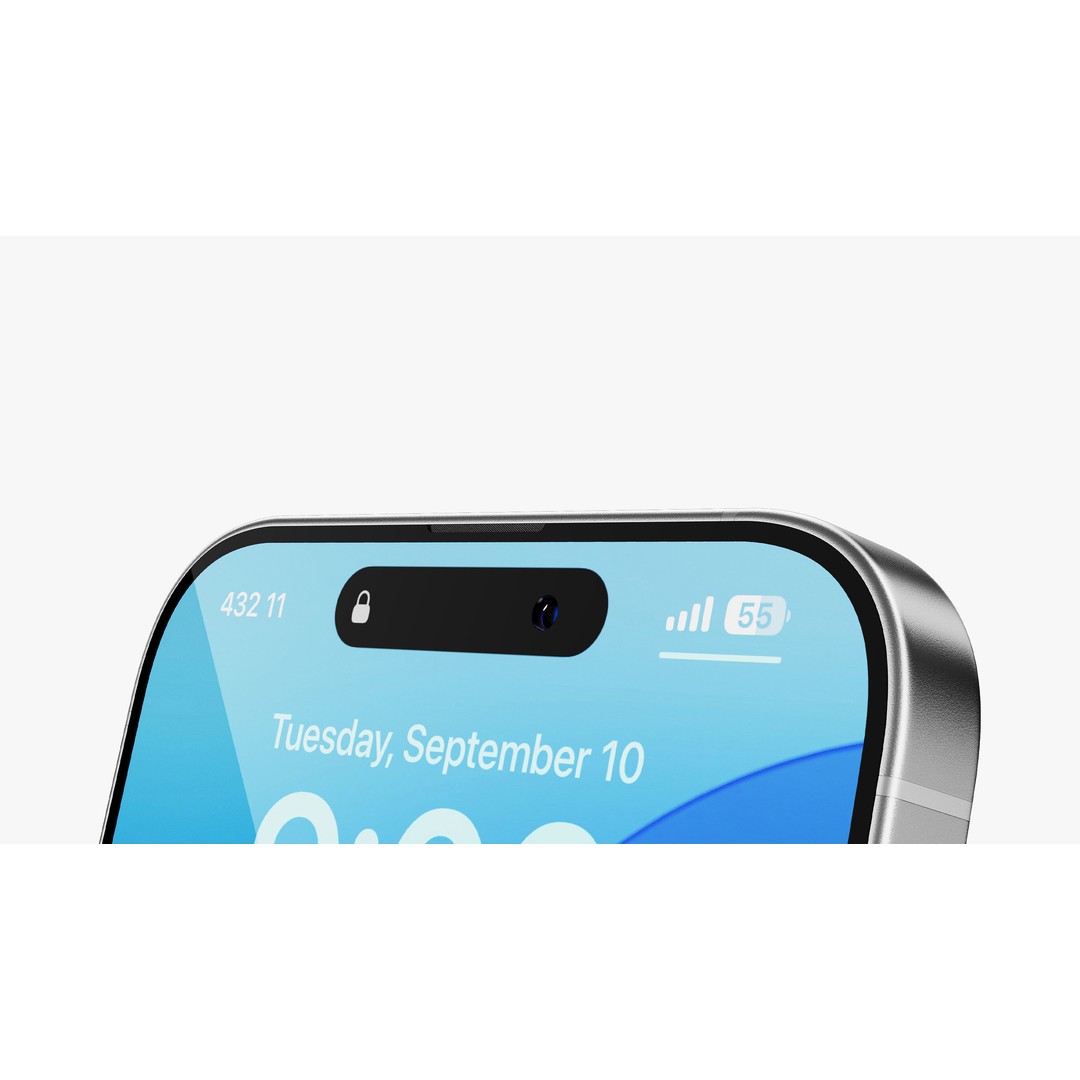Apple iPhone 16 White 3D Model – High Poly PBR Asset, FBX, OBJ - View 9