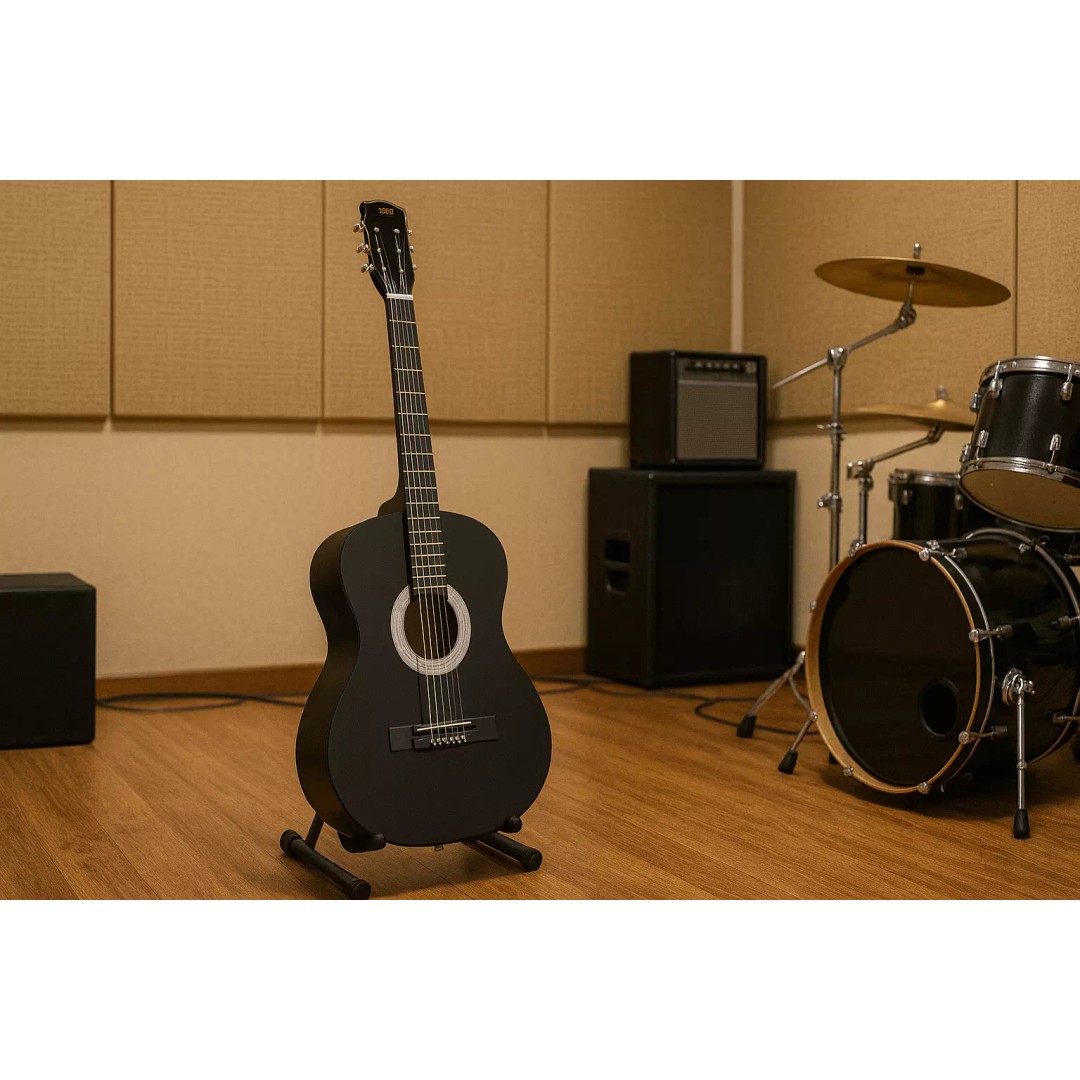 Guitar 3D Model – Low Poly Game Asset, FBX & OBJ Formats - View 2