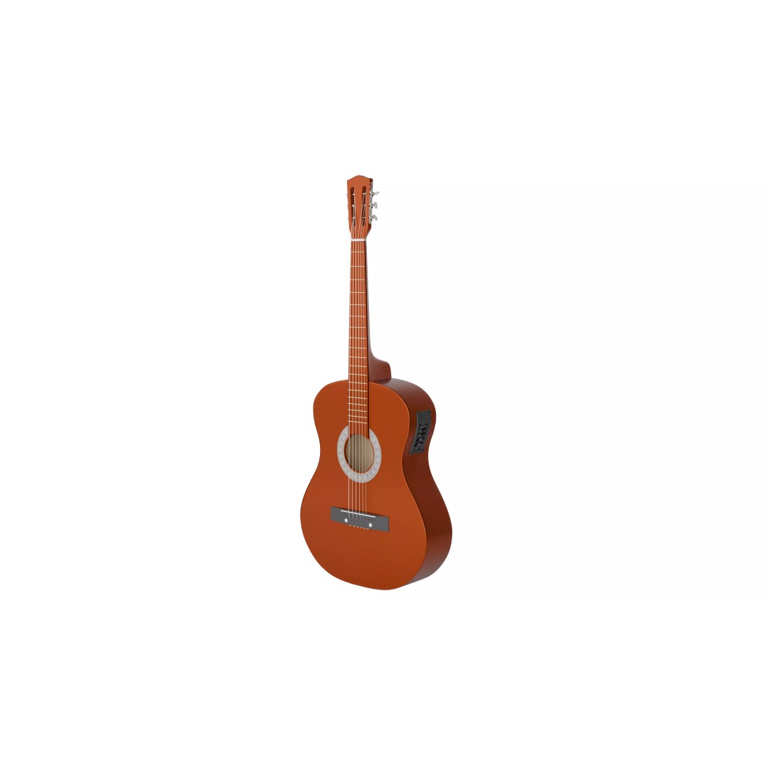 Guitar 3D Model – Low Poly Game Asset, FBX & OBJ Formats - View 5