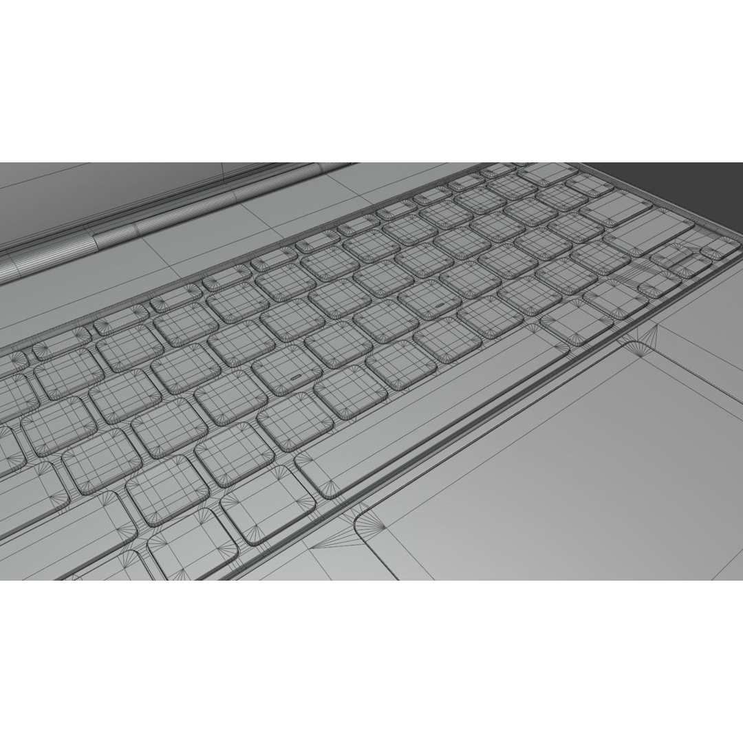Apple iPad Pro Magic Keyboard & Pencil 3D Model – Rigged PBR Assets, FBX & Blender Formats