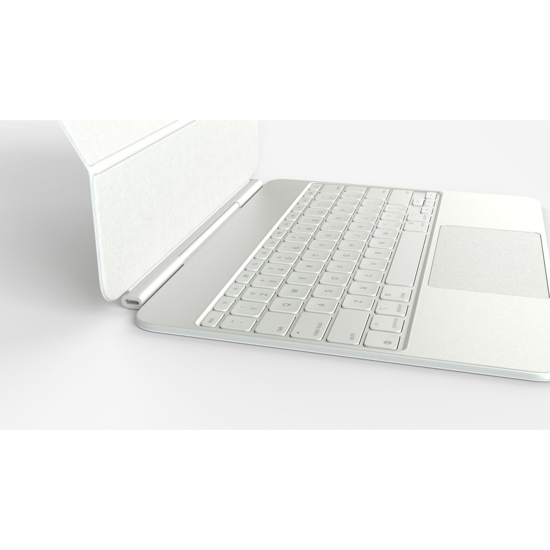Apple iPad Pro Magic Keyboard & Pencil 3D Model – Rigged PBR Assets, FBX & Blender Formats - View 12