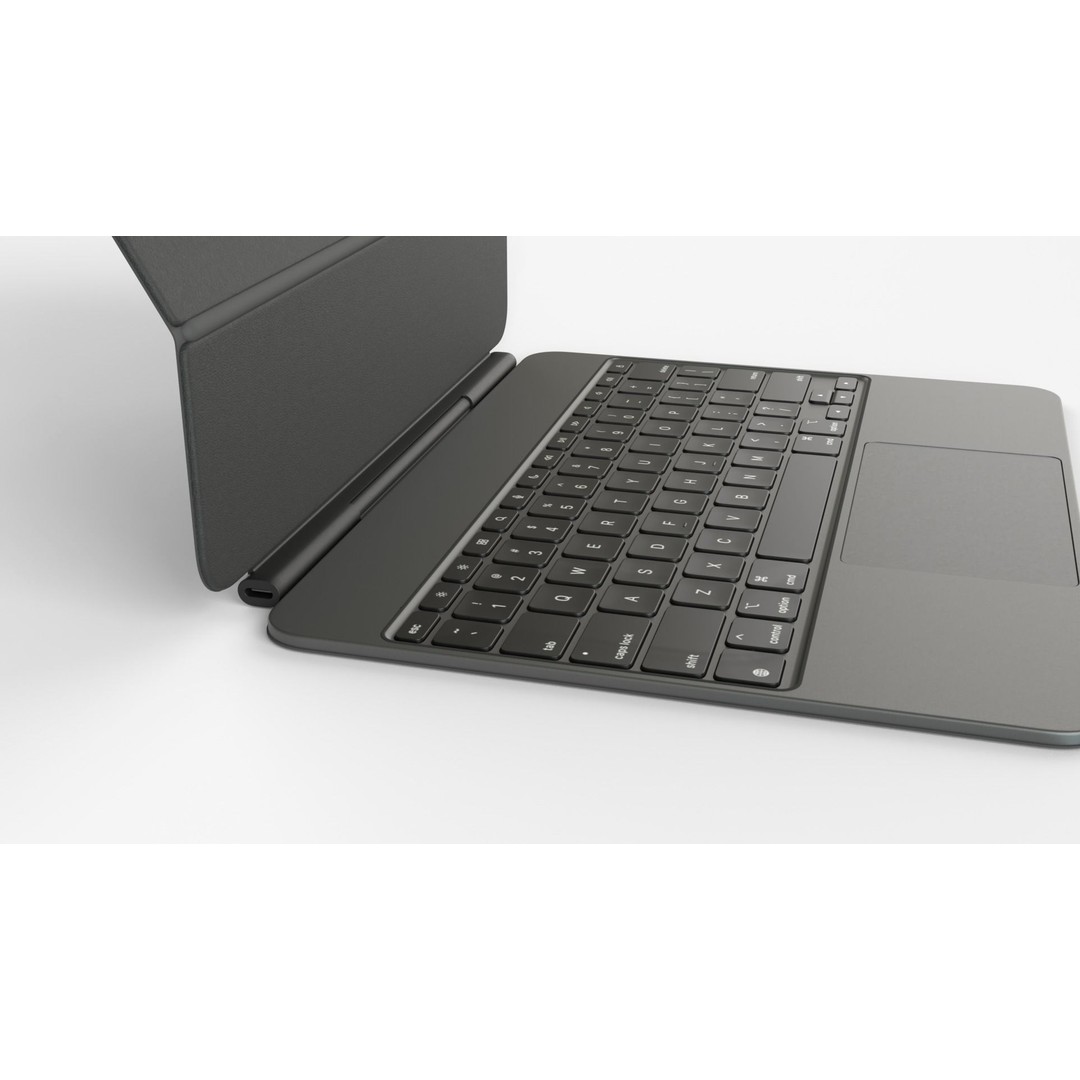 Apple iPad Pro Magic Keyboard & Pencil 3D Model – Rigged PBR Assets, FBX & Blender Formats - View 4