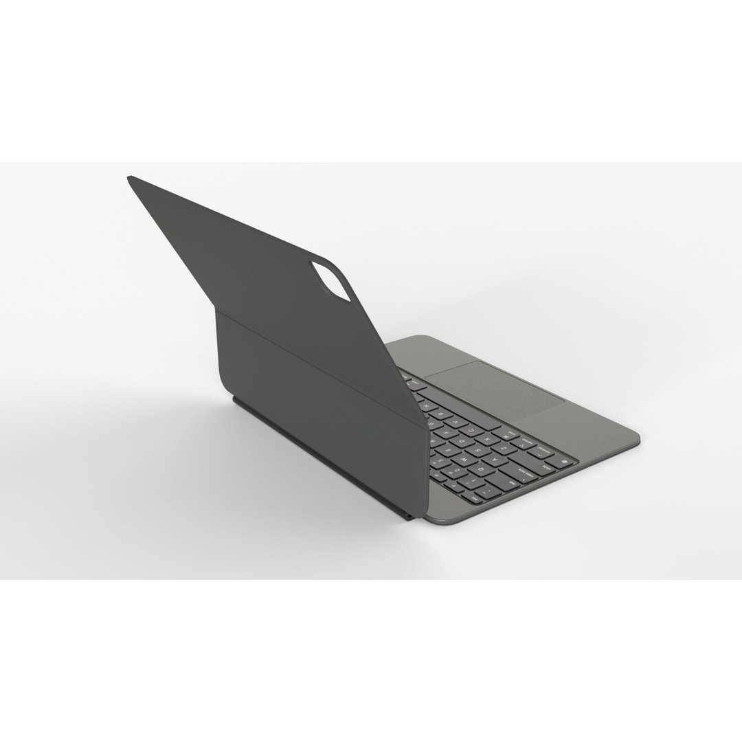 Apple iPad Pro Magic Keyboard & Pencil 3D Model – Rigged PBR Assets, FBX & Blender Formats - View 9