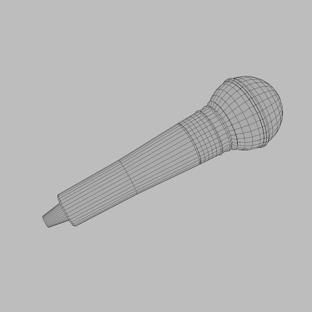 Vocal Microphone 3D Model – Low Poly PBR Asset for Audio Production - View 10