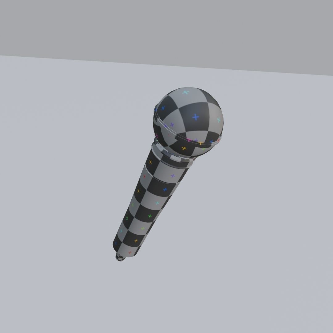 Vocal Microphone 3D Model – Low Poly PBR Asset for Audio Production - View 14