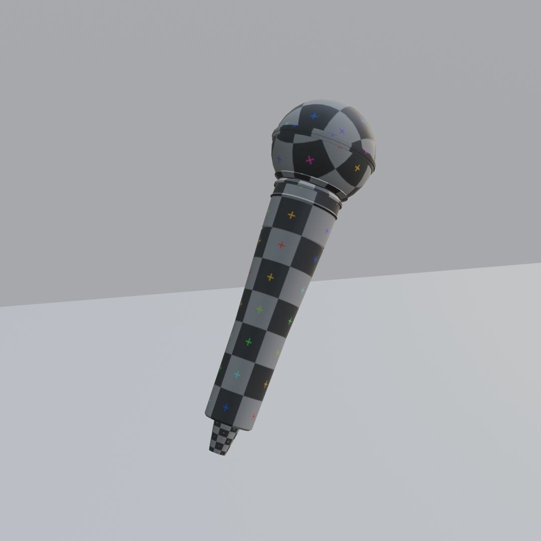 Vocal Microphone 3D Model – Low Poly PBR Asset for Audio Production - View 15