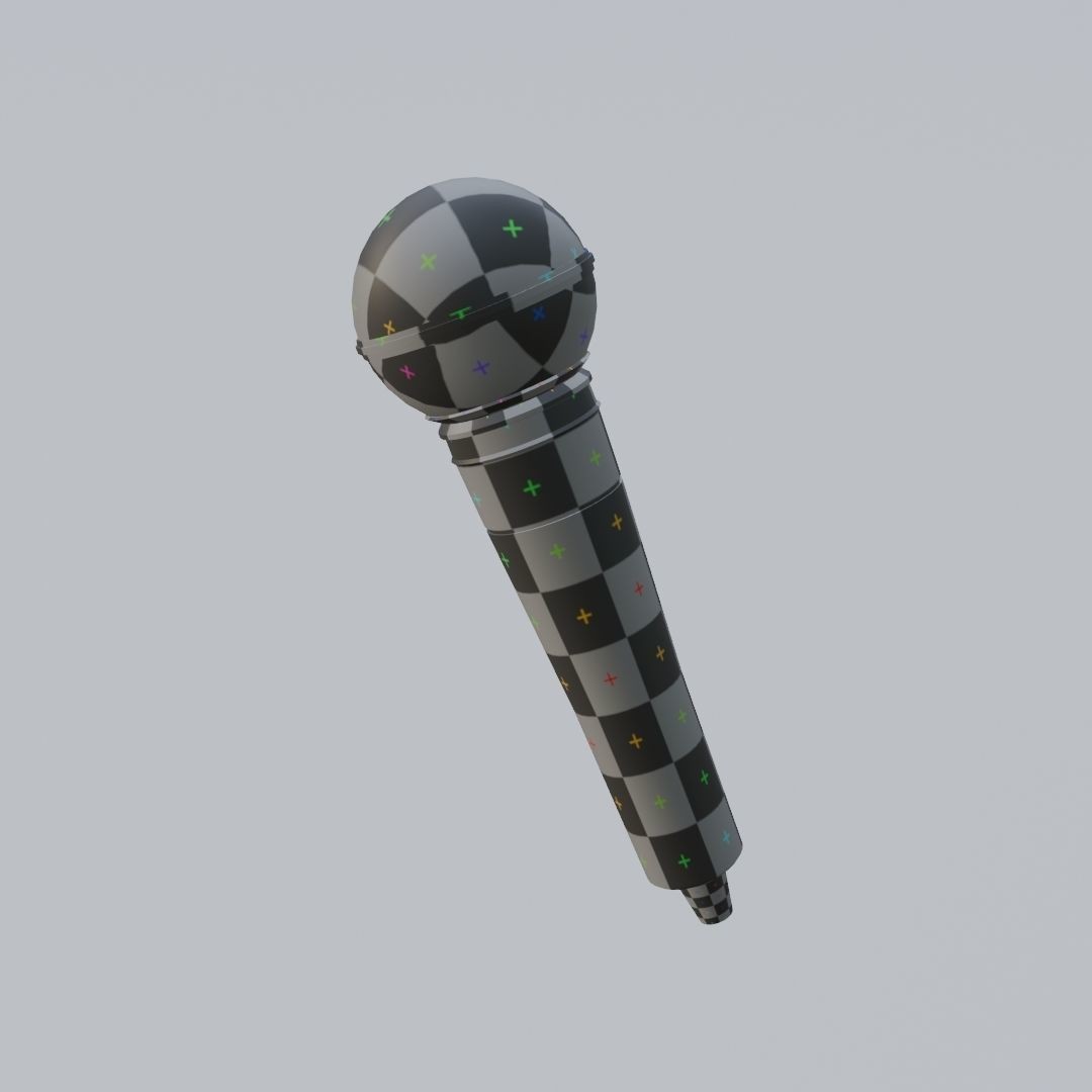 Vocal Microphone 3D Model – Low Poly PBR Asset for Audio Production - View 16