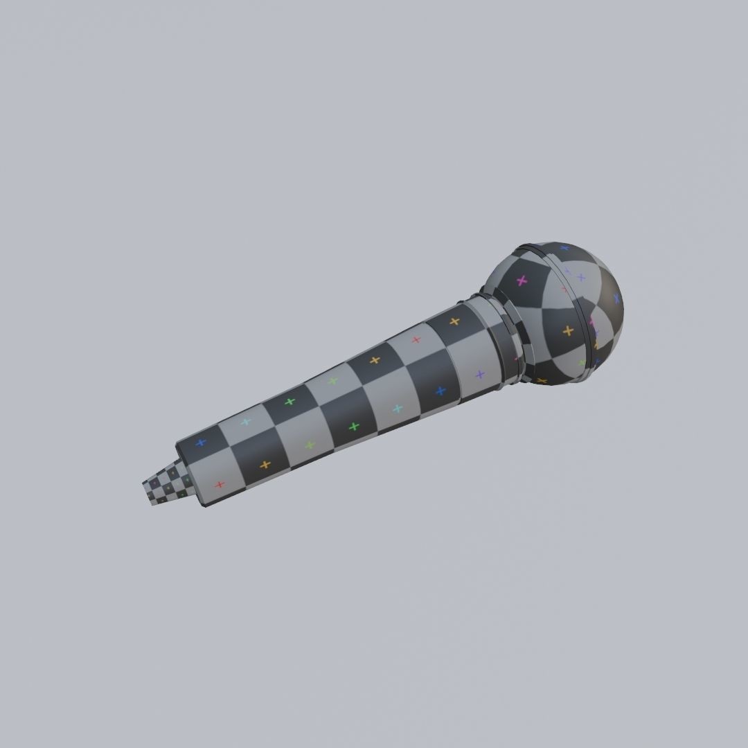 Vocal Microphone 3D Model – Low Poly PBR Asset for Audio Production - View 17