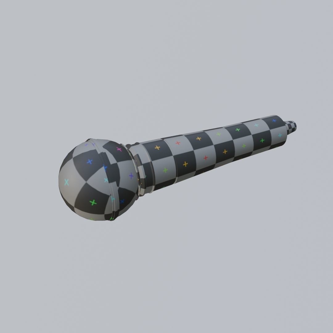Vocal Microphone 3D Model – Low Poly PBR Asset for Audio Production - View 19