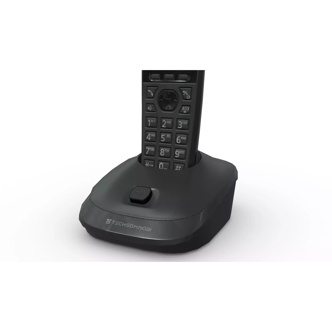 Office Phone 3D Model – Low Poly PBR Game Asset, FBX - View 2