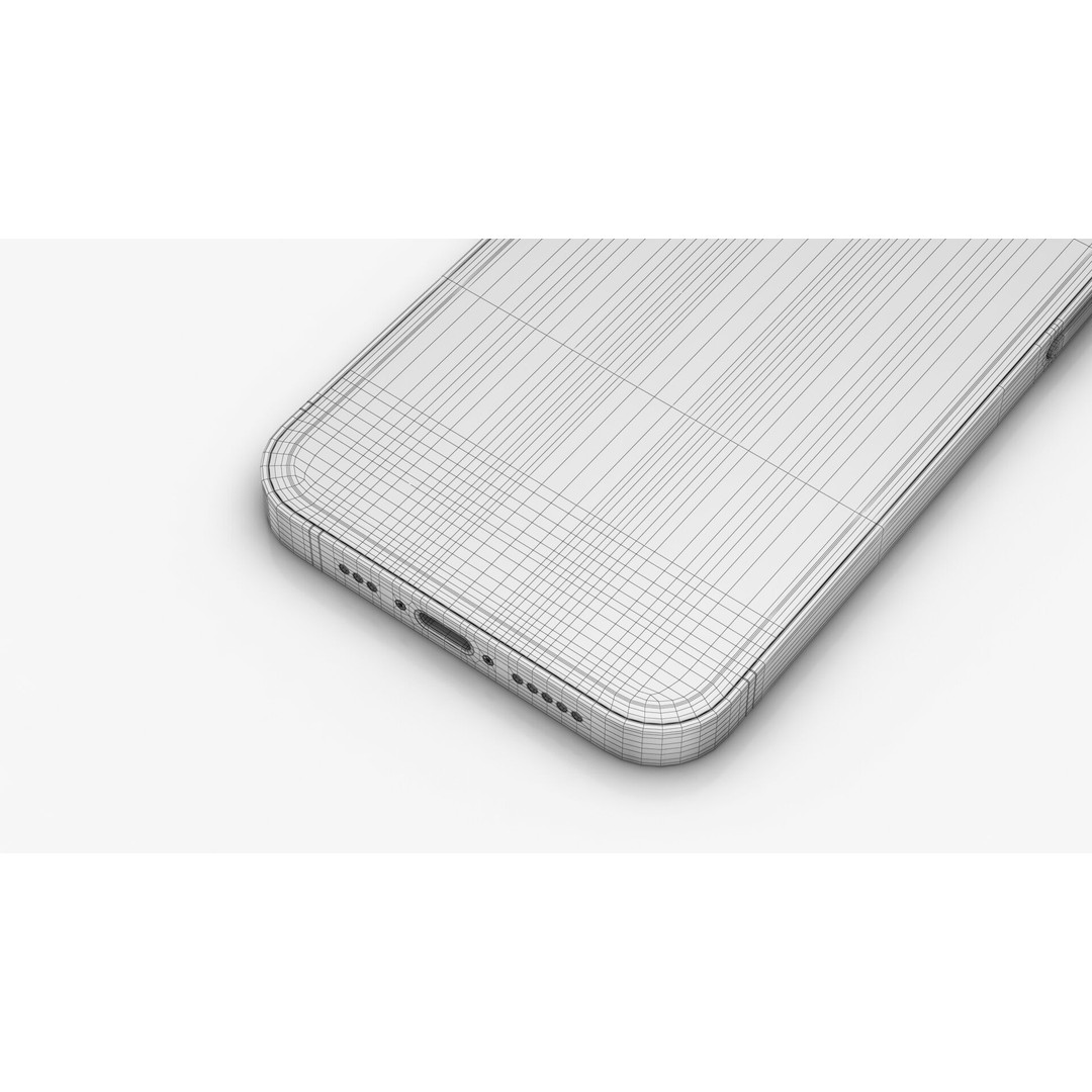 Apple iPhone 16e 3D Model – Low Poly Game Asset, PBR Textures, FBX - View 24