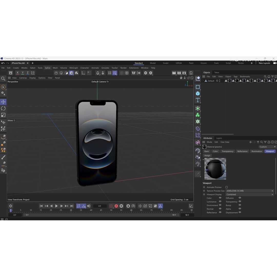 Apple iPhone 16e 3D Model – Low Poly Game Asset, PBR Textures, FBX - View 30