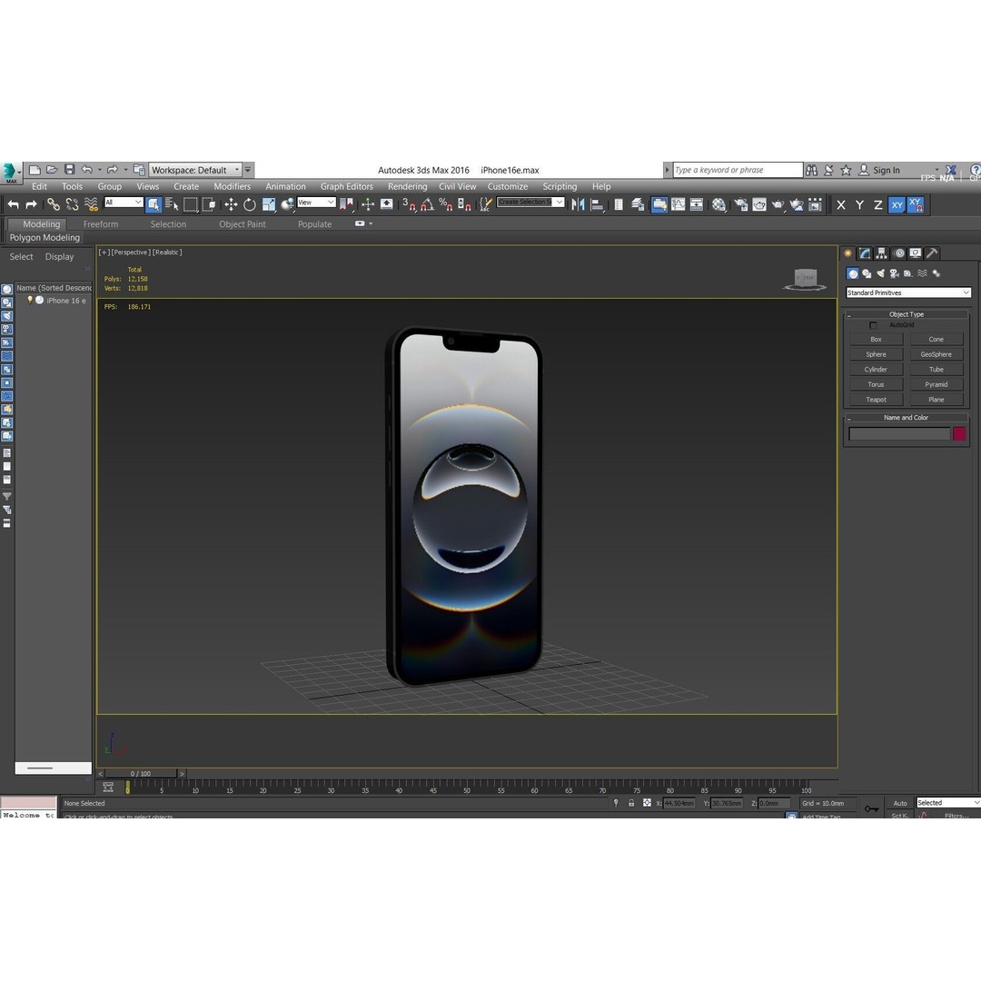 Apple iPhone 16e 3D Model – Low Poly Game Asset, PBR Textures, FBX - View 32