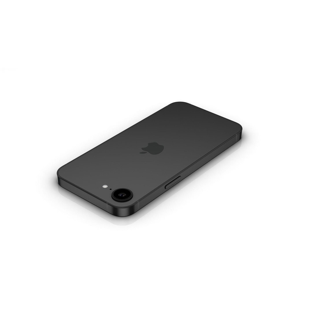 Apple iPhone 16e 3D Model – Low Poly Game Asset, PBR Textures, FBX - View 9