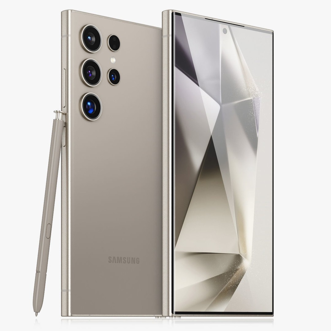 Samsung Galaxy S24 Ultra 3D Model – Realistic Game-Ready Asset, FBX, OBJ - View 3