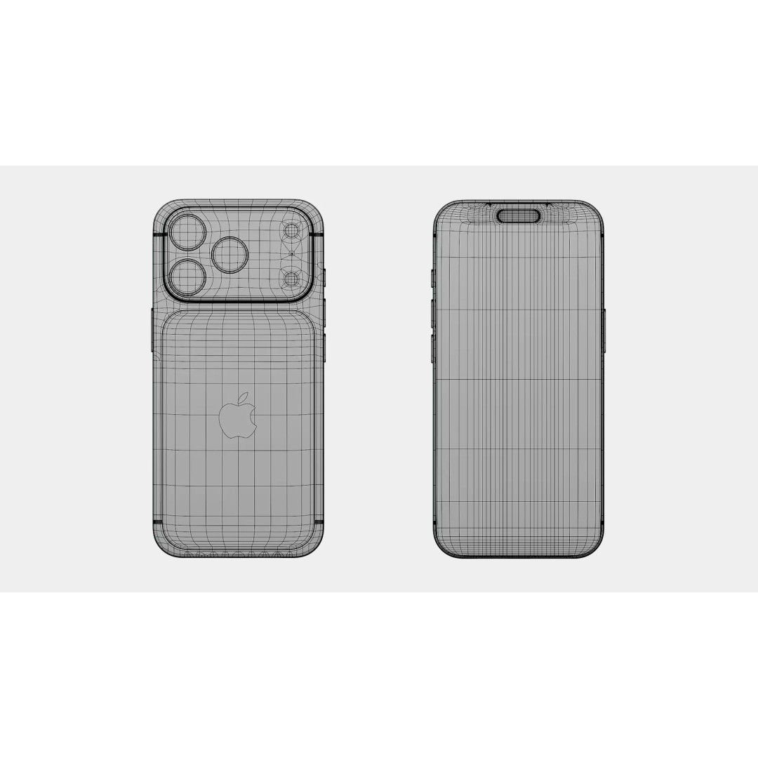 iPhone 17 Pro Max 3D Model – Low Poly Game-Ready Asset, FBX, OBJ