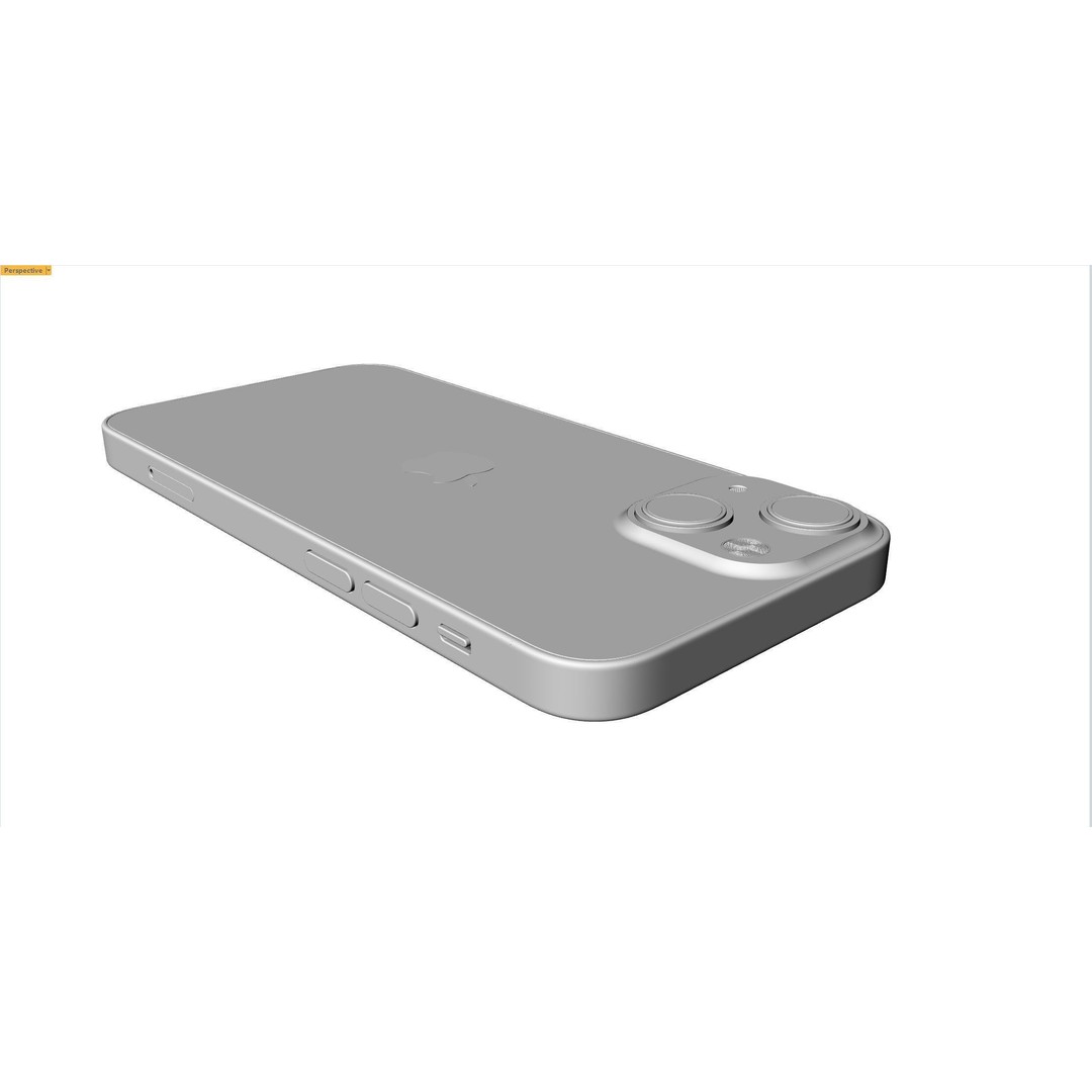 iPhone 13 Mini 3D Model – High-Quality Mobile Phone, FBX, OBJ - View 24