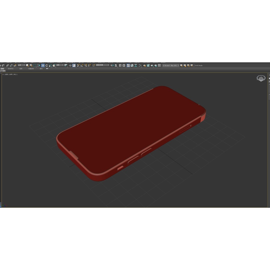 iPhone 13 Mini 3D Model – High-Quality Mobile Phone, FBX, OBJ - View 34