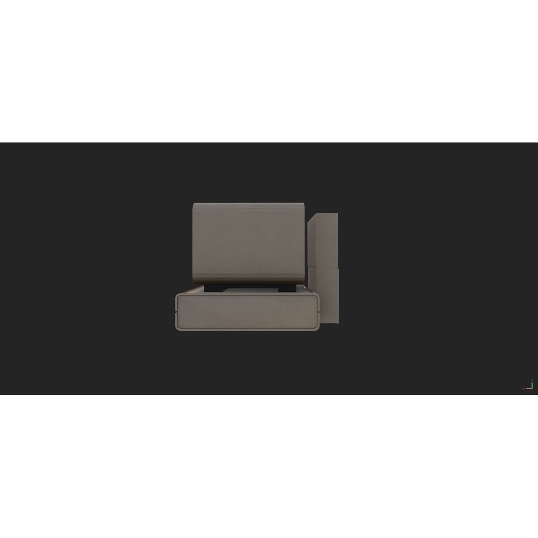 Retro Radio and Computer 3D Model – Vintage Electronics Pack, FBX - View 11