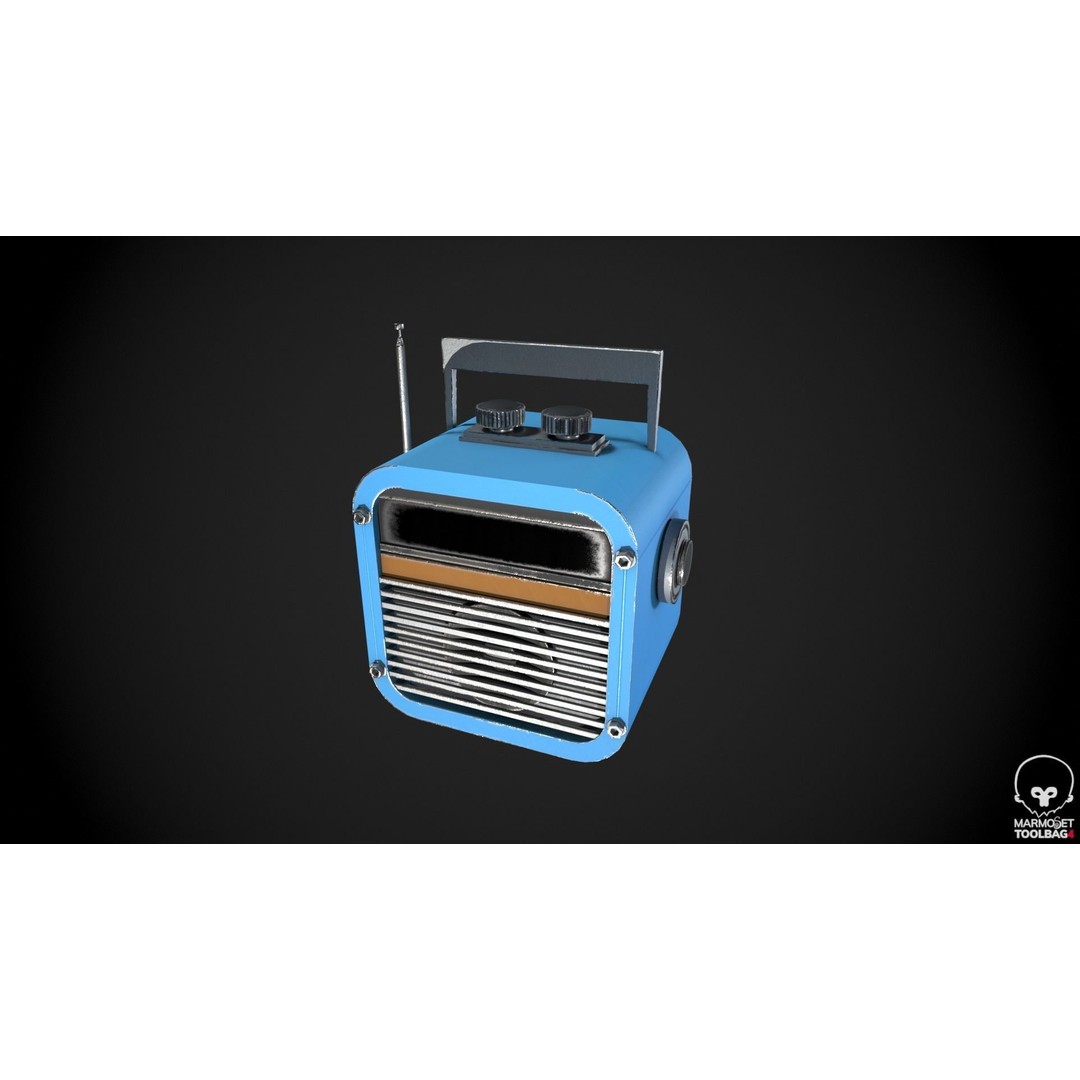 Retro Radio and Computer 3D Model – Vintage Electronics Pack, FBX - View 23