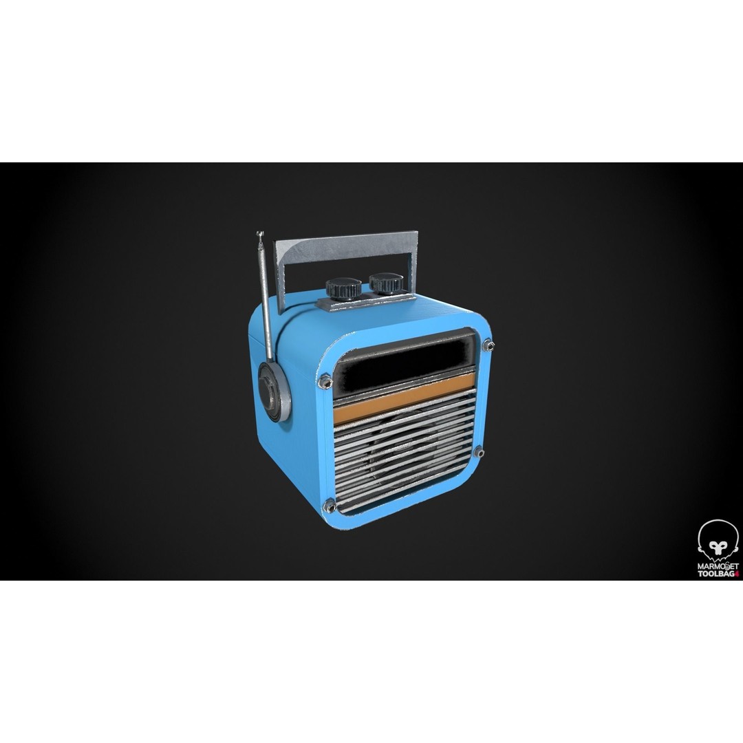 Retro Radio and Computer 3D Model – Vintage Electronics Pack, FBX - View 24