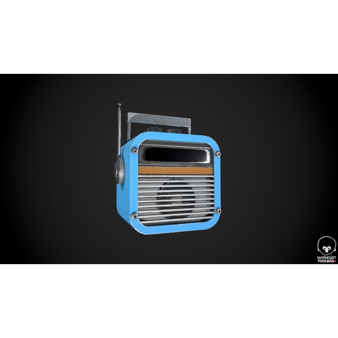 Retro Radio and Computer 3D Model – Vintage Electronics Pack, FBX - View 26