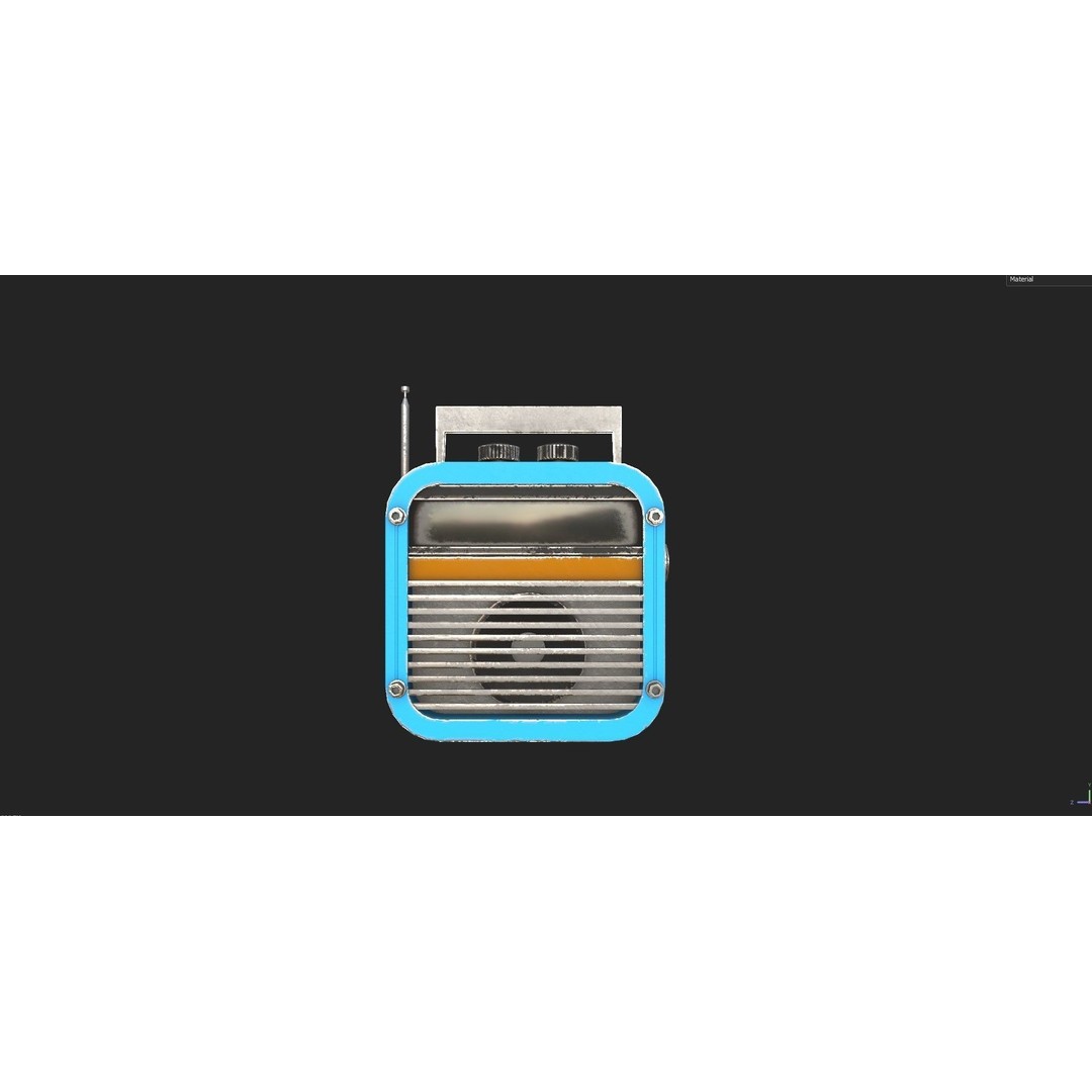 Retro Radio and Computer 3D Model – Vintage Electronics Pack, FBX - View 27