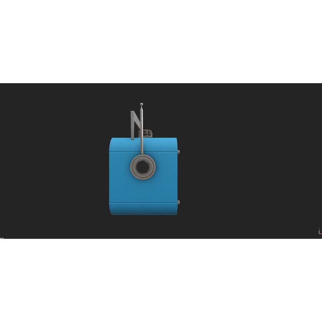 Retro Radio and Computer 3D Model – Vintage Electronics Pack, FBX - View 29