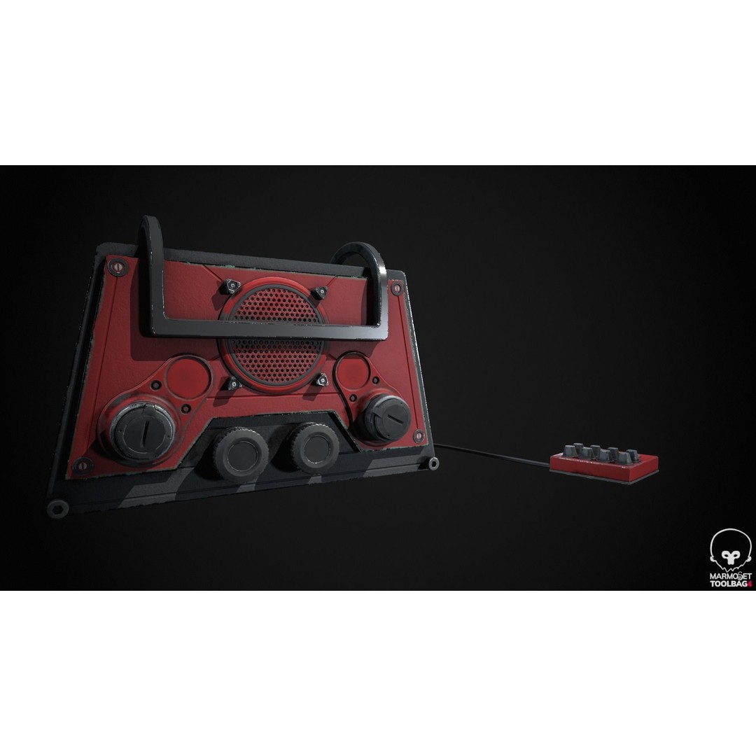 Retro Radio and Computer 3D Model – Vintage Electronics Pack, FBX - View 32