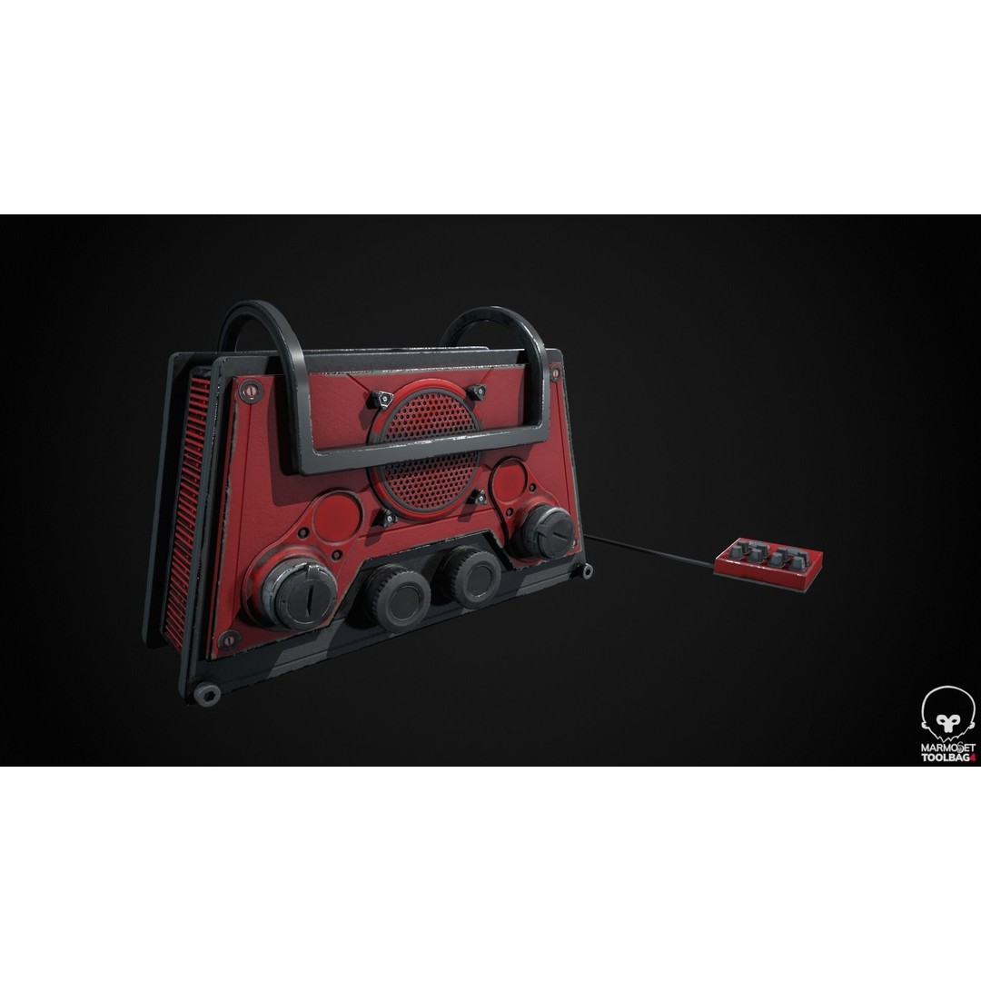 Retro Radio and Computer 3D Model – Vintage Electronics Pack, FBX - View 33