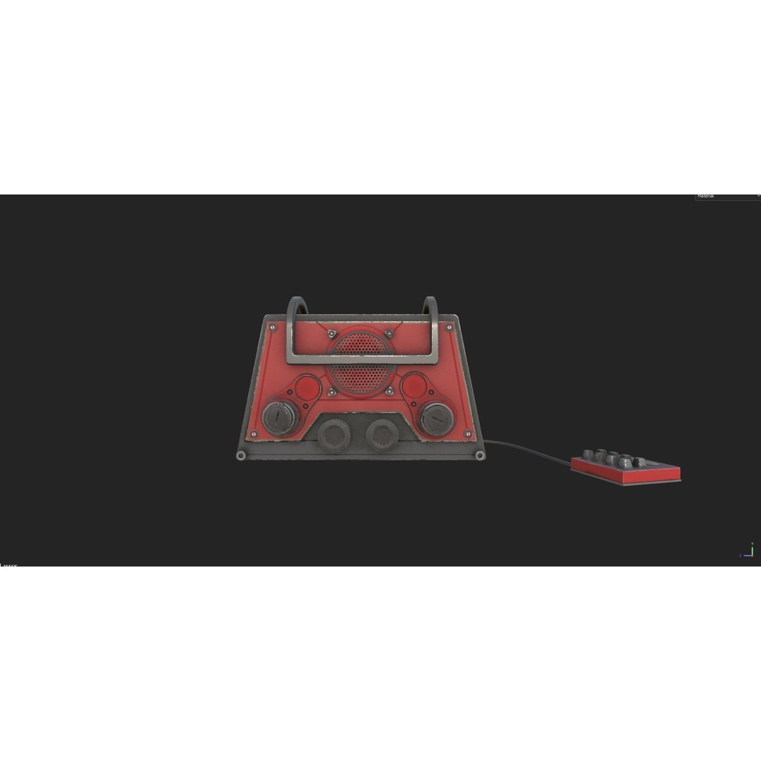 Retro Radio and Computer 3D Model – Vintage Electronics Pack, FBX - View 38