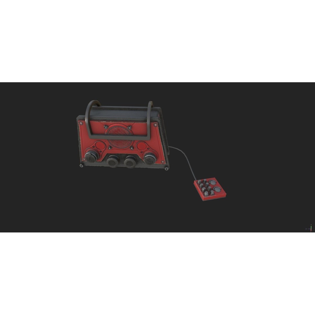 Retro Radio and Computer 3D Model – Vintage Electronics Pack, FBX - View 39