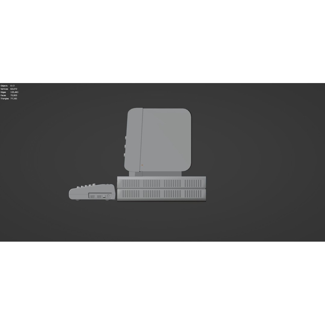 Retro Radio and Computer 3D Model – Vintage Electronics Pack, FBX - View 43