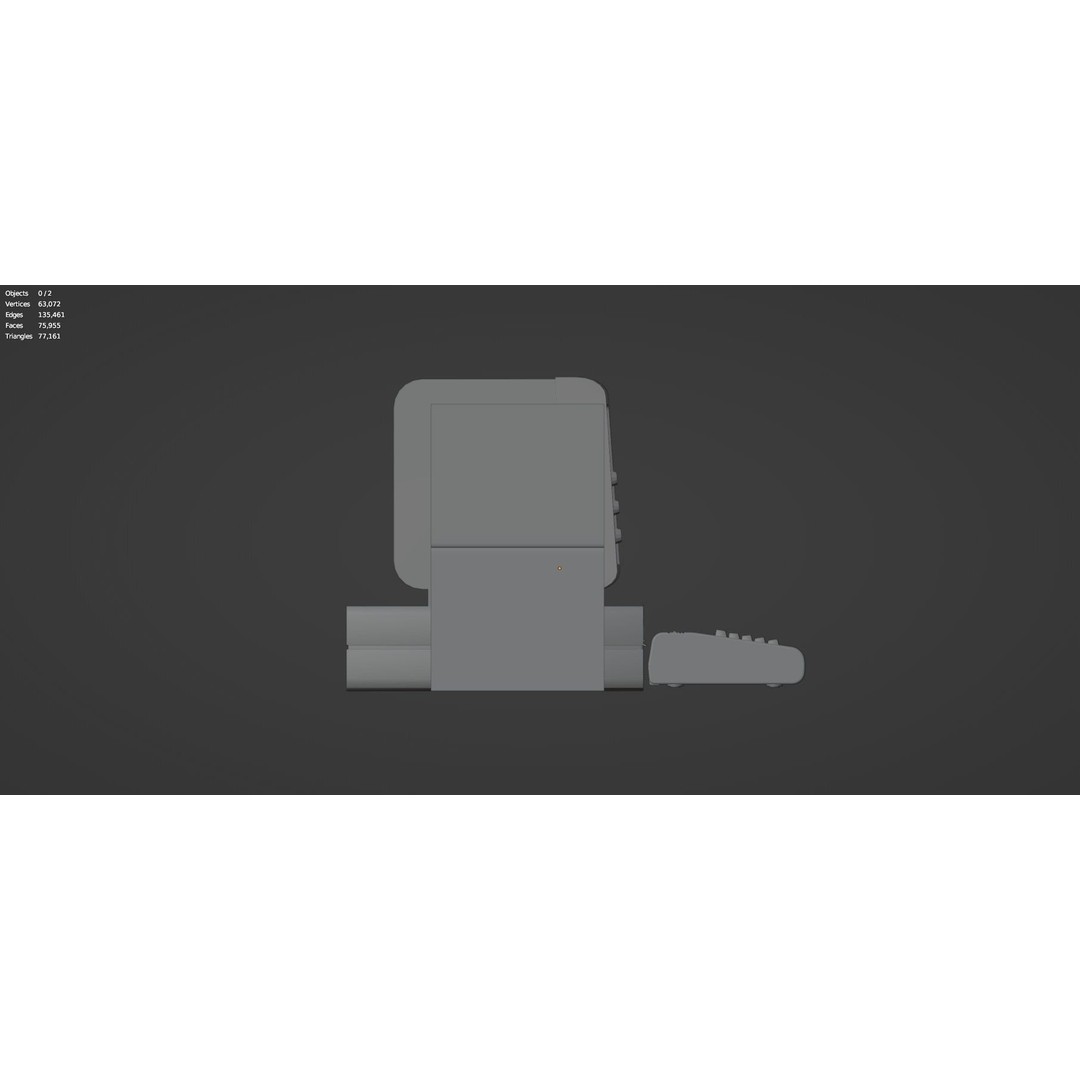 Retro Radio and Computer 3D Model – Vintage Electronics Pack, FBX - View 47