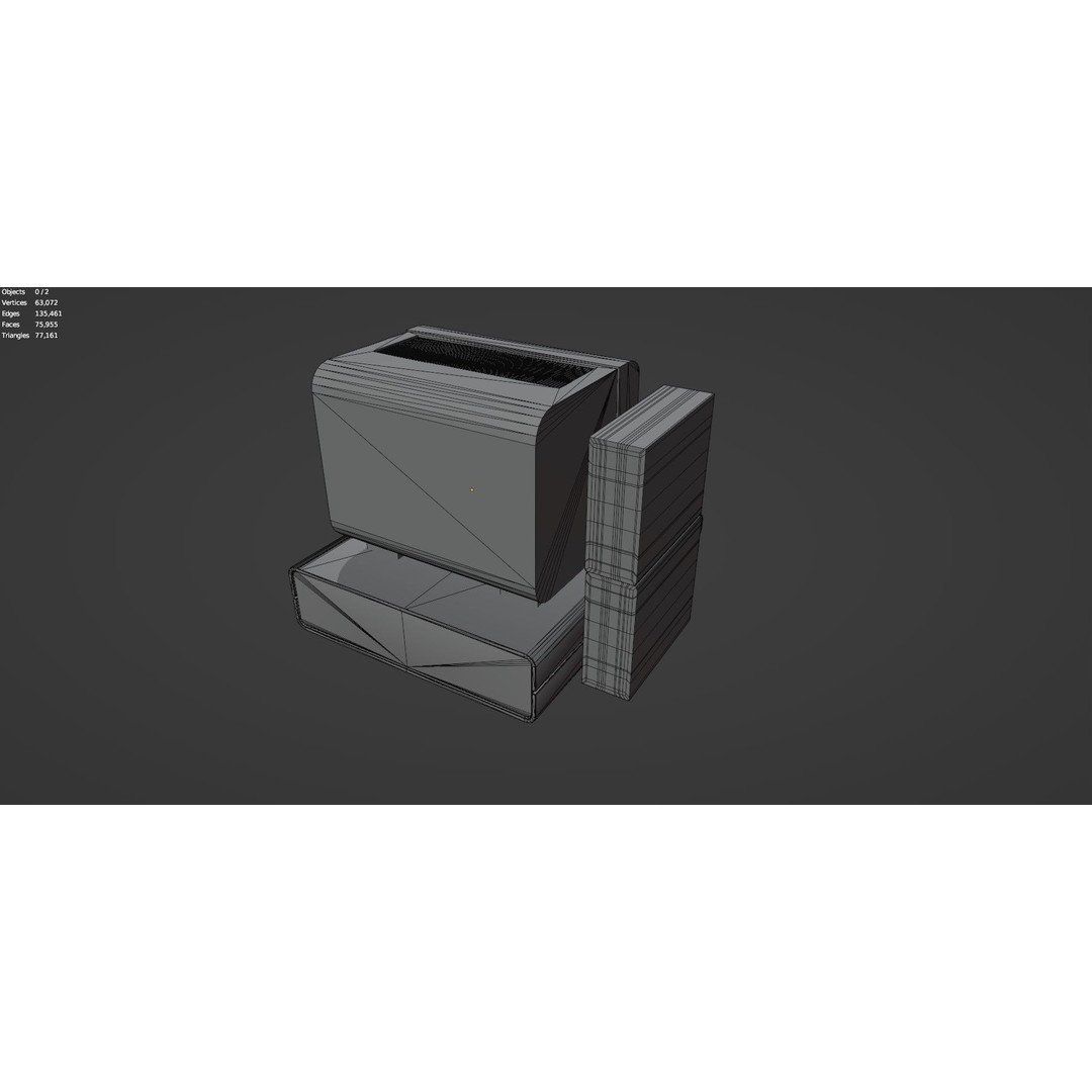 Retro Radio and Computer 3D Model – Vintage Electronics Pack, FBX - View 61