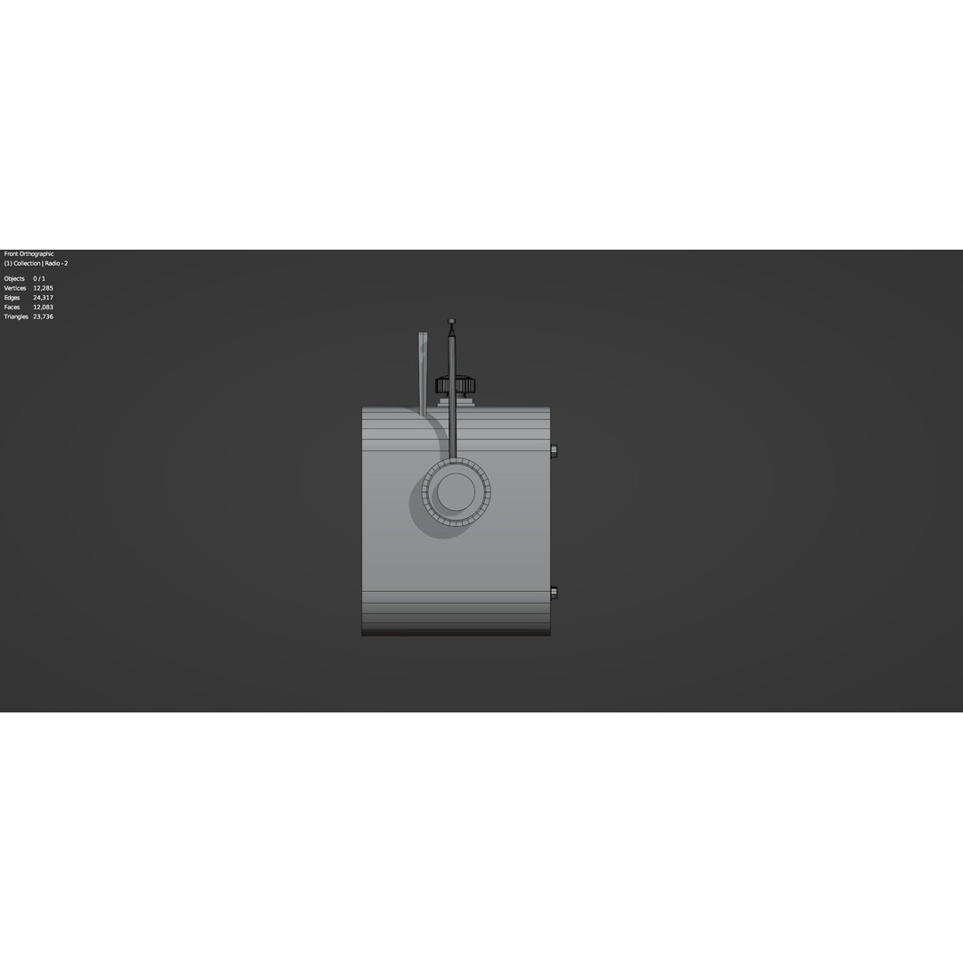 Retro Radio and Computer 3D Model – Vintage Electronics Pack, FBX - View 71