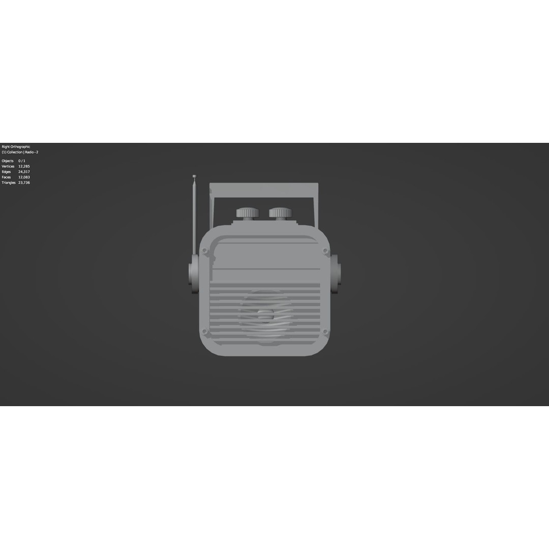 Retro Radio and Computer 3D Model – Vintage Electronics Pack, FBX - View 79